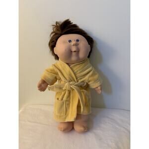 Vintage Cabbage Patch 1983 Splashin' Kids Dark Brown Hair Blue Eyes Hard Body